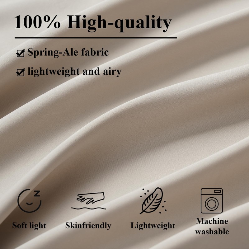 KVALY Girls House Bed Canopy 2-Panel Soft Spring-Ale Fabric Daylight