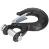 3/8in Clevis Safety Hook Steel 18000lbs Limit Capacity Antirust for