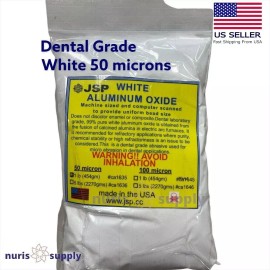 JSP ® ALUMINUM OXIDE 50 micron WHITE 1 lb Polishing Blasting Media Abrasive Tumbling