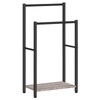 HOOBRO Freestanding Towel Rack, 2 Tier Blanket Ladder Holder for