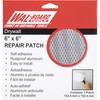 WAL-BOARD TOOLS Drywall Patches, Rustproof Aluminum, Self Adhering, Drywall Repair,