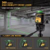 PREXISO 100Ft Green Self Leveling Cross Line 360 Laser Level