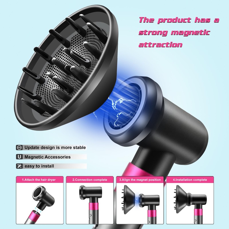 Diffuser and Adaptor for Dyson Airwrap Styler, Hair Dryer Diffuser