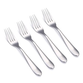 VANRA 4-Piece Children Forks Set Stainless Steel Kids Dinner Forks Child Silver Cutlery Set 5.7-inch (4 Forks)