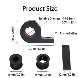 Two Sets Sturdy Aluminum Mounting Bracket Kit Black Light Bar Mounts LED Off-Road Light Horizontal Bar Clamp Mounting Kit for Trucks Car ATV Motorcycle Truck