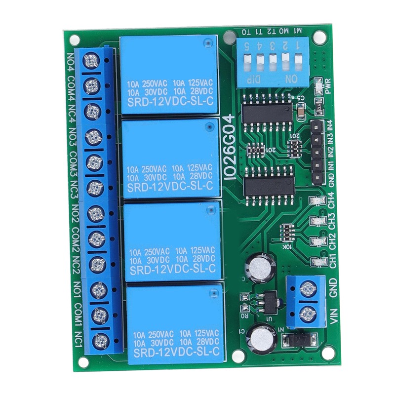 Relay Module 4 Channel Control Board Switch Controller DC 12V