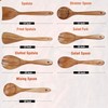 NEEM Wood Spoons Set of 7, Large 11 Inch Wooden