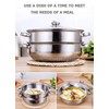 Steamer Pot Stainless Steel 2 Tier - 28cm Steamer Pot