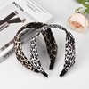 Yonchic Leopard Print Wide Headbands, Large Soft Headbands for Women