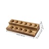 Hellery Wooden Essential Oil Bottle Storage Stand Holder Organizer Desk