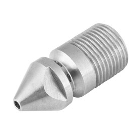 Sewer Cleaning Nozzle, Drain Jet Nozzle, Pressure Washer Jetter Nozzle with 8 Backward Holes and 1 Forward Hole, Suitable for Cleaning Applications Such as Sewer and Drain, Industrial Pipe and Tube