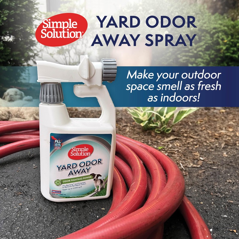 Simple Solution Yard Odor Eliminator Spray, Outdoor Pet Odor Remover,