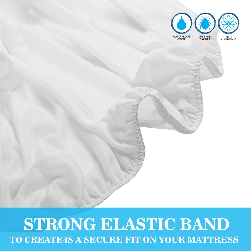 1Above 100% Waterproof Mattress Protector, Anti-Allergy and Breathable Material Mattress