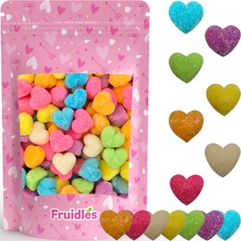 Fruidles Valentine's Lovestruck Gummi Bears Candy Holiday Treats, Watermelon, Strawberry, and Pineapple Delicious Gummy Candy, Fun and Festive Snacking, Party Favor (Half-Pound)