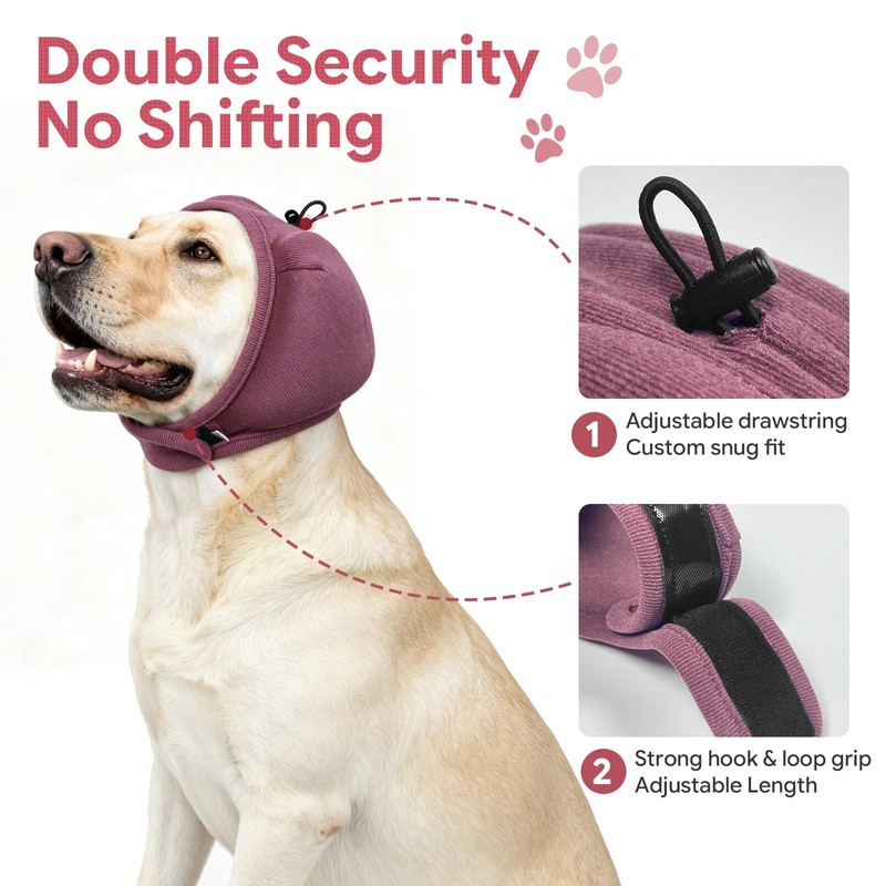 Dotoner Dog Ear Muffs No Shake Anxiety Relief for Thunder