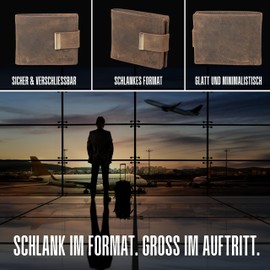 Hörner Fortuna Adult Premium Leather Wallet Brown Compact 1 Compartment 1 Pocket 3 Sections Classy Gift Box Unisex Formal Elegant, brown, Luceo