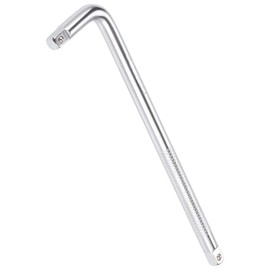 TA-VIGOR 1/4" Drive L Shape Extension Bar Wrench, 6 Inch Socket Breaker Bar Tool, CR-V Chrome Vanadium Steel with Secure Spring Ball, Long Handle for Tight Spots, DIY and Auto Repair