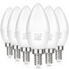 MAXvolador E12 LED Candelabra Light Bulbs 60W Equivalent, Cool White