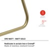 Gedy Towel Ring Tonal Gold Matt