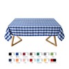 maxmill Square Tablecloth Water Resistance Antiwrinkle Spillproof Heavy Weight Gingham