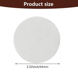400 PCS 64mm Direct Paper Filters Compatible with Aeropress All Coffee and Espresso Makers, Vegan Non Bleached Natural Paper Micro-Filters