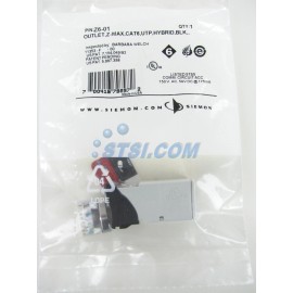 Siemon Z6-01 Z-Max Cat6 UTP Outlet/Jack, Black ~STSI