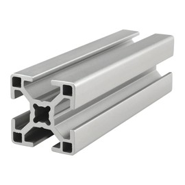 8020, 30-3030, 30 Series 30mm x 30mm Aluminum T-Slotted Extrusion T Slot Extruded 80/20 Profile Bar (610mm, Clear Anodize)