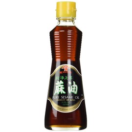 Kadoya Brand 100% Pure Sesame Oil (Sesame Oil 11 OZ, 2 Bottle) + One NineChef Long Handle Spoon