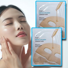 Picam Pore Disappearing Pack Retinol Collagen Overnight Gel Mask Pack Sebum 2 Sheets / 피캄 모공실종팩 레티놀 콜라겐 오버나이트 겔 마스크 팩 피지 2매