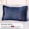 Elegant Life Home 100% Cotton Washed Pillow Case Soft Denim