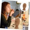 Healvian 1pc Training Mannequin Head with Replaceable Eyelids Realistic Makeup