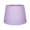 Traditional 8 Inch Soft Lilac Linen Fabric Drum Table/Pendant Lamp