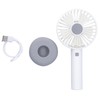 White Donut Shaped Small Fan Portable LED Night Light with