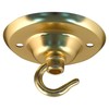 ElekTek Ceiling rosette diameter 75 mm with hook, metal finishes,