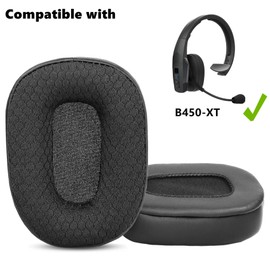 TaiZiChangQin Upgrade Ear Pads Ear Cushions Kit Replacement Compatible with VXI BlueParrott B450-XT B450XT B450 XT Bluetooth Headphone Fabric Earpads