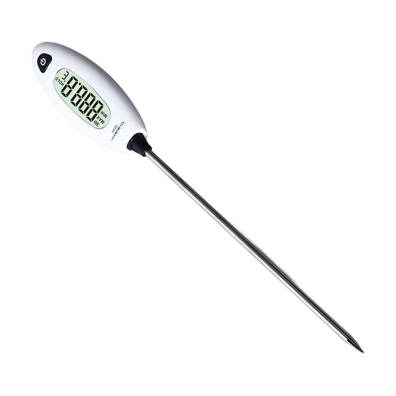 Food Thermometer Digital LCD Display Stainless Steel Probe for Home