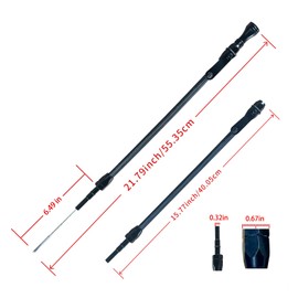 HAHAHA Dipstick Compatible with LS Truck Flexible Oil Dipstick LSX LS1 LS2 LS2 LS6 4.8L 5.7L 6.0L 6.2L Black (Black)
