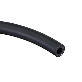 sourcing map 8mm(5/16") ID Fuel Line Hose, 15mm(19/32") OD 3.3ft Oil Tubing Black for Small Engines