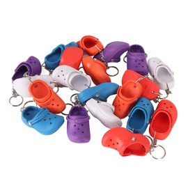 Mini Slipper Keychain, 20Pcs Key Ring Pendant Clog Croc Shoe Keychain