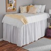 White Drom Bed Skirt-Dorm Bed Skirt-Twin XL Bed Skirt-Dorm Room