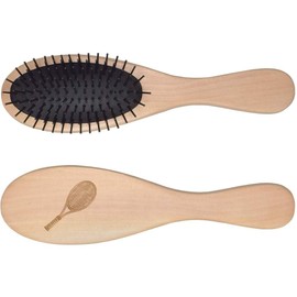 'Tennis Racket' Wooden Hairbrush (HA00050532)