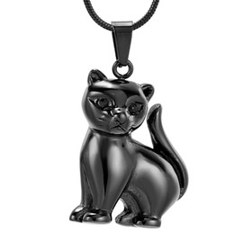 AIWENXI Pet Cremation Jewelry for Ashes Memorial Ash Jewelry Keepsake Cat Urn Pendants for Animal Ashes Necklace