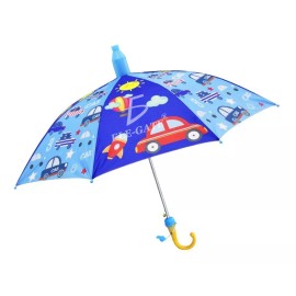 Ele-Gate Paraguas Sombrilla Para Niño Con Silbato Económica Diseño Color Azul