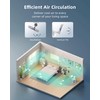 Airbition 8” Small Wall Mount Fan with Remote Control, 90°Oscillating,