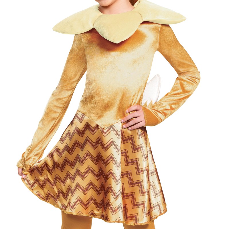 Disguise Pokemon Eevee Costume for Kids, Girls Deluxe Character Outfit,
