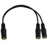 Seadream 3.5mm 1/8" TRS Stereo 1 Female to Dual 2