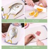 KPYTO Breakfast Boards Set of 4 25 x 15 cm