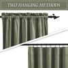 RYB HOME Velvet Curtains 63 inches Long, Rod Pocket Soft