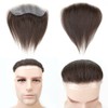 Lordhair Hairline Toupee for Men, Frontal Hairpiece, Forehead Toupee V-Shape