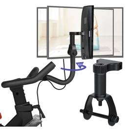 DHLDWQ 360° Pivot for Peloton Bikes Screen Accessories, Peloton Screen Swivel Mount, Peloton Swivel Screen Attachment, Easily Adjust and Rotate Movement Monitor Adjuster, Black